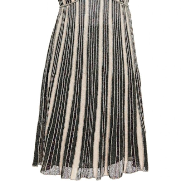 ✅ NWT M Missoni Collection Metallic Striped Dress Size 44 (IT) = US8 $650 NWT's - Picture 6 of 14